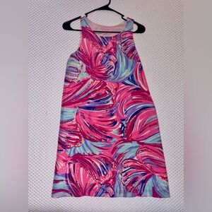 Lilly Pulitzer XS silk sleeveless seashell/floral dress